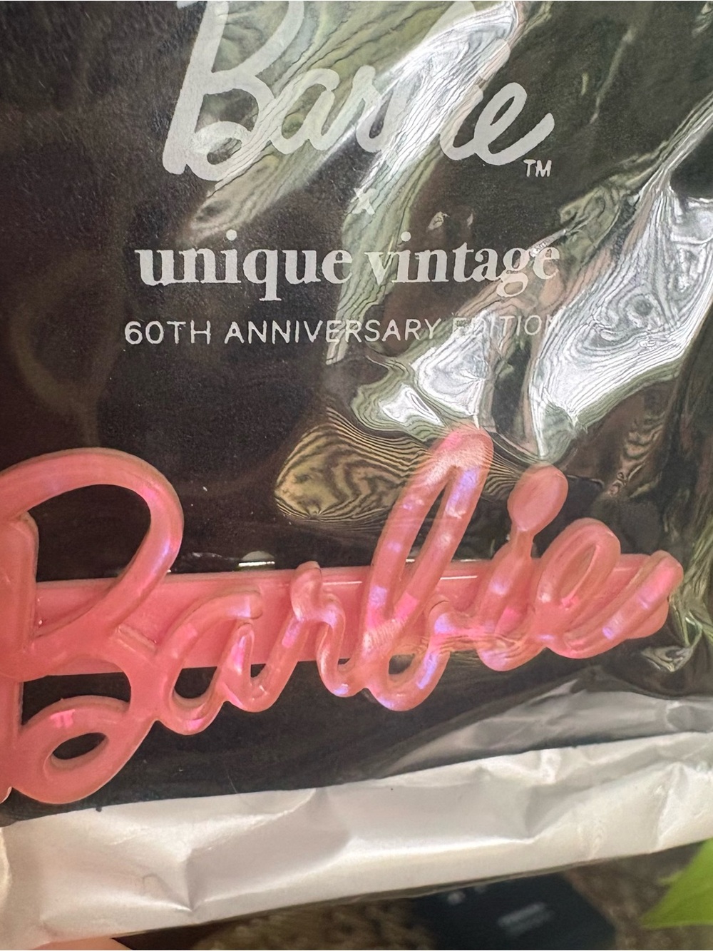 Barbie Pink Script Logo Pin - Picture 2 of 2